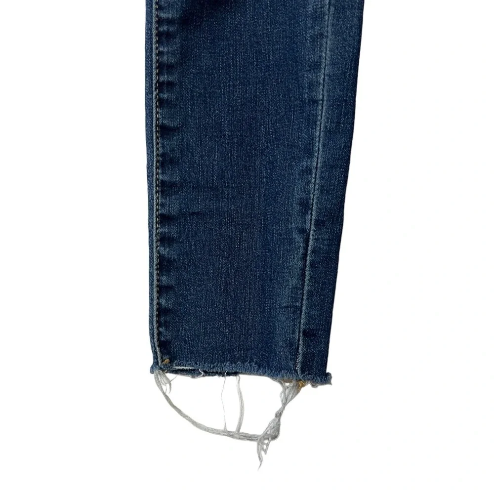 Articles Of‎ Society Jeans 24 Blue Prairie Wash Distressed Fringe Boho Stretch